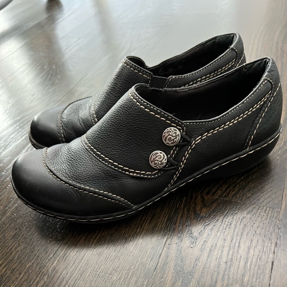 Clarks Bendables Ashland Alpine Slip On Loafers in Black Size 8.5 - Picture 3 of 9